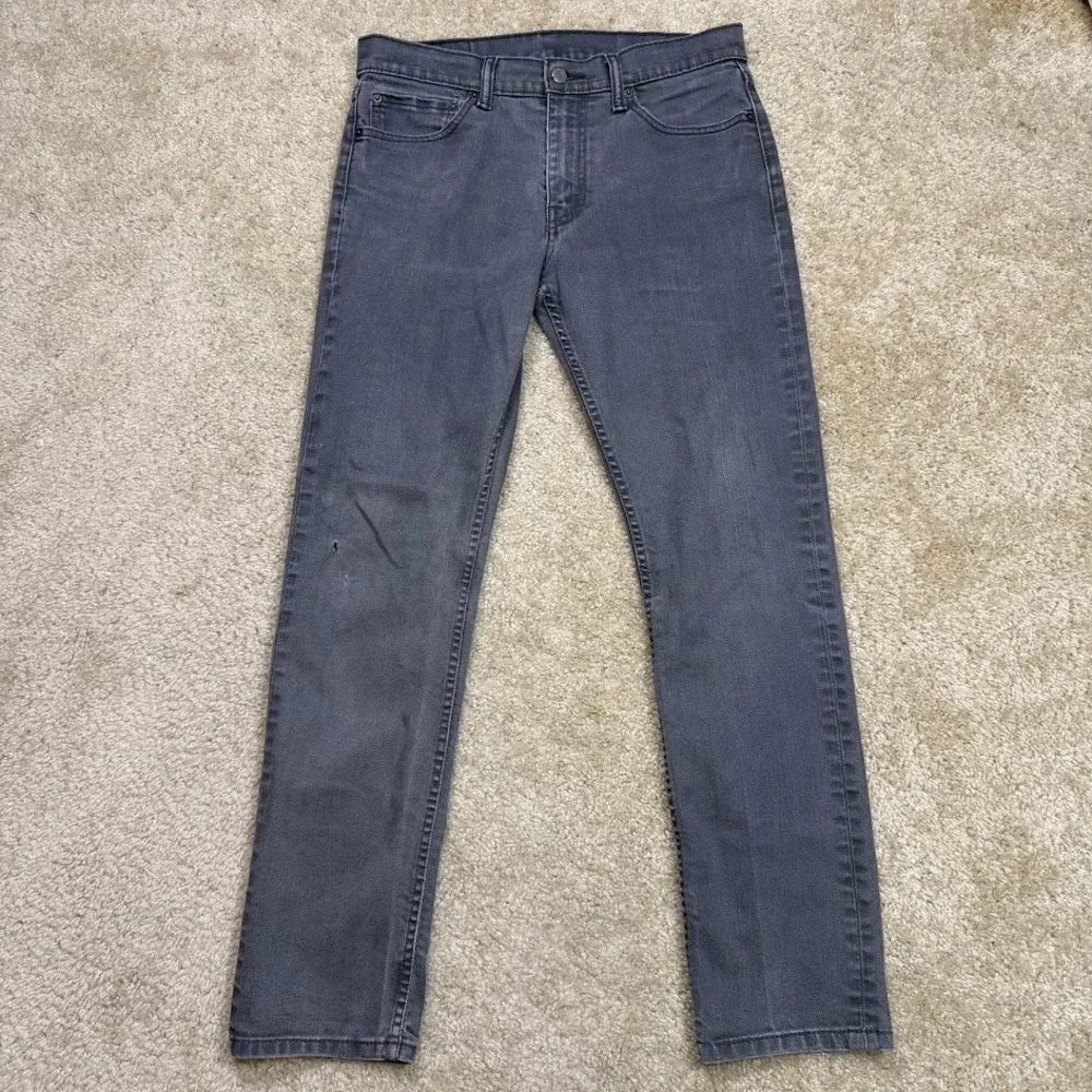 Levi's 511 Jeans Mens 33x32 Gray Slim Fit Stretch Denim Pants